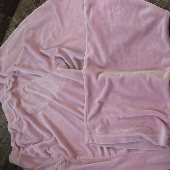 JUICY COUTURE Blush Pink Velour Velvet Lounge PJ Pants Sz L - Picture 5 of 7